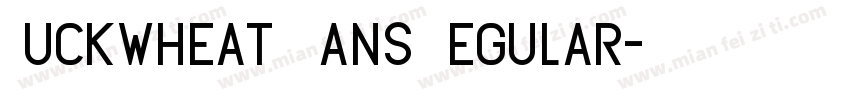 BuckwheatTCSans Regular字体转换